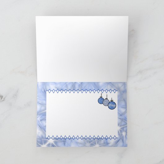 Carte New Year's tree decorations (Intérieur)