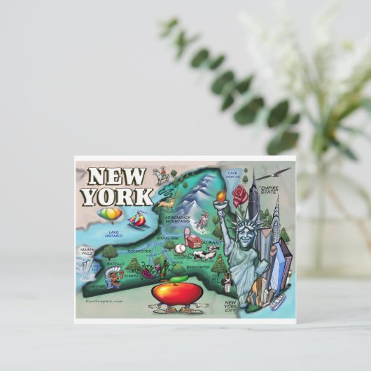 Carte New York (Debout devant)