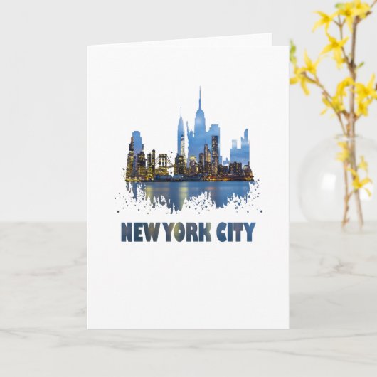 Carte New York (Fleur jaune)