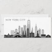 Carte New York Boarding Pass Travel Plane Ticket (Dos)