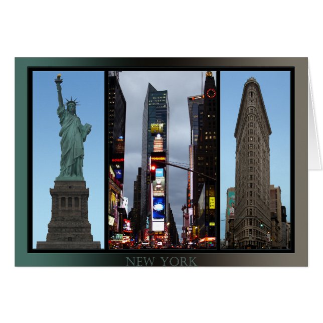 Carte New York Carte New York Souvenir (Devant horizontal)