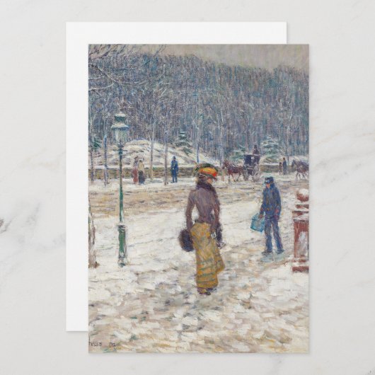 Carte New York | Childe Hassam (Devant / Derrière)