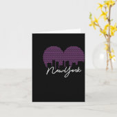 Carte New York City Is My Valentine  (Fleur jaune)