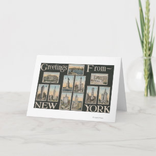 Carte New York City, nouveau YorkGreetings