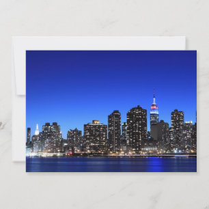 Carte New York City skyline à Night Lights, Midtown Man