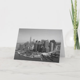 Carte New York City Skyline Noir et Blanc
