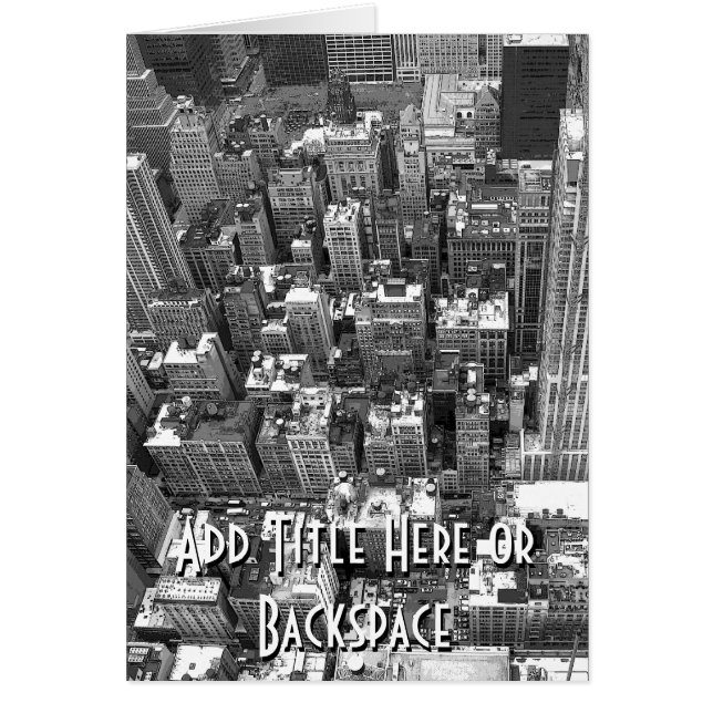 Carte New York Cityscape New York Souvenir Card (Devant)