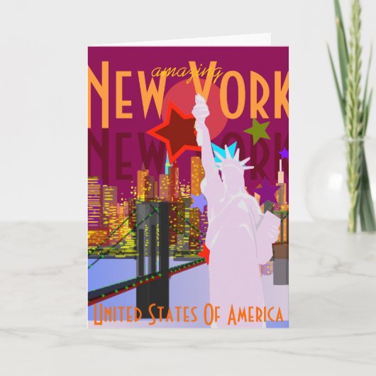 Carte New York Extraordinaire (Devant)