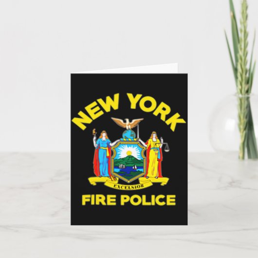 Carte New York Fire Lice Department Firefighters (Devant)