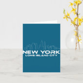 Carte New York Long Island City  (Fleur jaune)