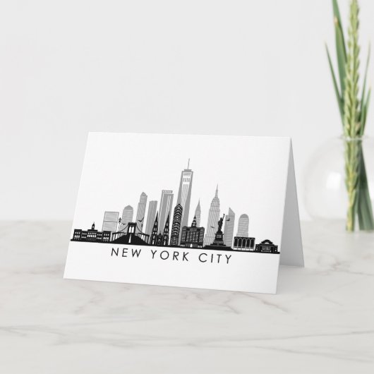 Carte NEW YORK Manhattan USA City Skyline (Devant)
