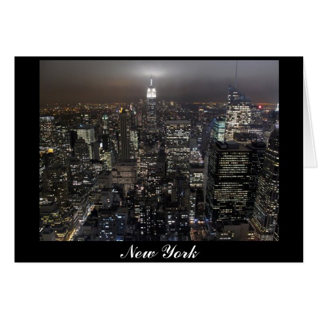 Carte New York New York City Skyline (Devant horizontal)