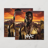 CARTE NEW YORK - NYC (Devant / Derrière)