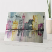Carte New York NYC Skyline Cityscape (Devant)