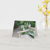 Carte New York Shakespeare Garden Central Park Bench NYC (Fleur jaune)