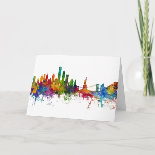 Carte New York Skyline (Devant)