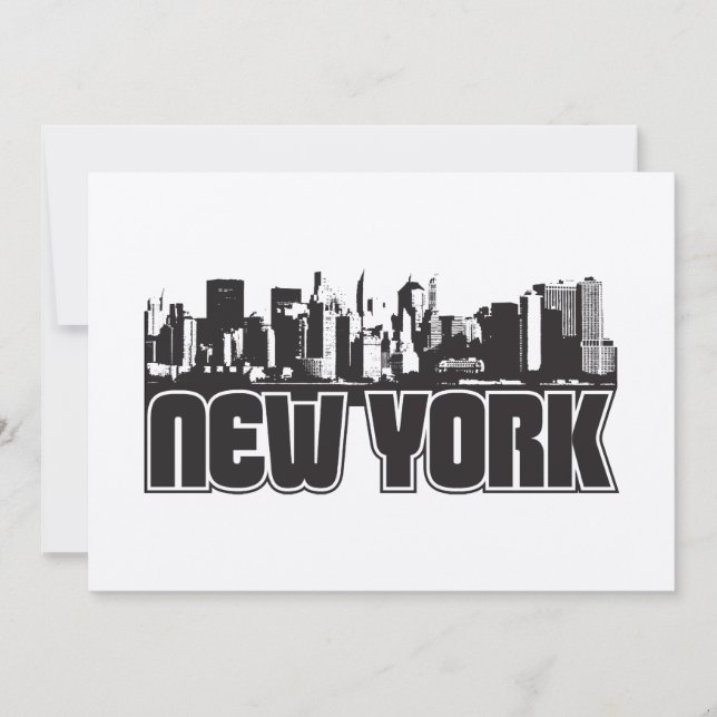 Carte New York Skyline (Devant)