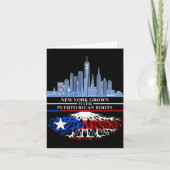 Carte New Yorker Half Puerto Rican New York City Puerto (Devant)