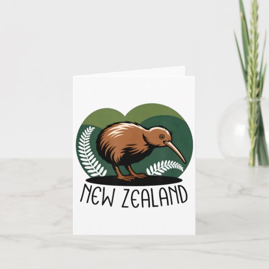 Carte New Zealand Kiwi Bird (Devant)