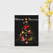 Carte Newfoundland Christmas Tree Xmas Dog Lover (Fleur jaune)