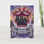 Carte Newfoundland Dog Valentine's Day  (Devant)