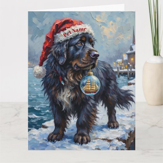 Carte Newfoundland Gentle Christmas Rescue (Devant)