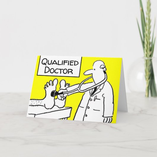 Carte Newly Qualified Doctor With a Stethoscope (Devant)