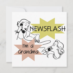 Carte Newsflash Je suis un grand-mère T-shirts et cadeau