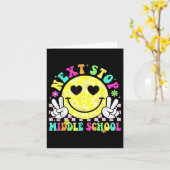 Carte Next Stop Middle School Graduation 2025 Dernier jo (Fleur jaune)