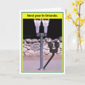 Carte Next Year in Orlando Funny Passover Card (Fleur jaune)