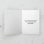 Carte Nez de chien d'anniversaire humoristique (Intérieur)