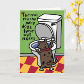 Carte nez humide de chienchien (Fleur jaune)