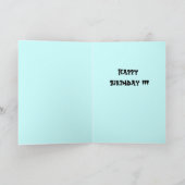 Carte nez sélectionnant l'anniversaire drôle de gorille (Intérieur)