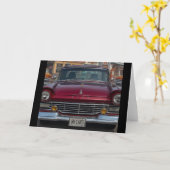 Carte NH Antique Cars Blank Salutation (Fleur jaune)