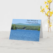 Carte NH de lac Newfound (Fleur jaune)