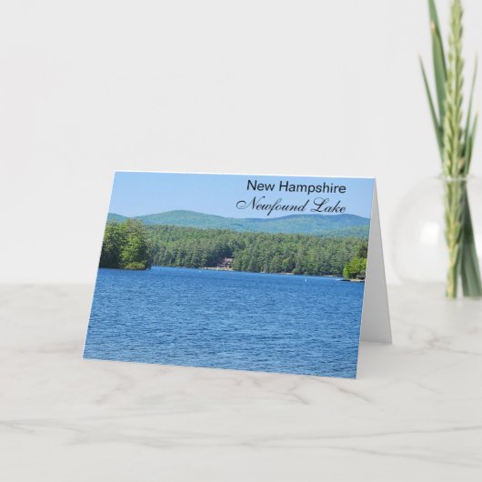 Carte NH de lac Newfound (Devant)