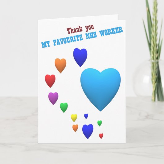 Carte NHS, merci (Devant)