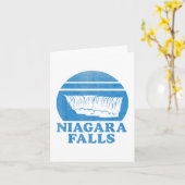 Carte Niagara Falls Waterfall Rétro Souvenir touristique (Fleur jaune)