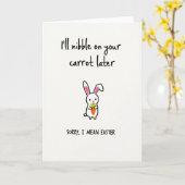 Carte Nibble Carrot Funny Easter Card (Fleur jaune)