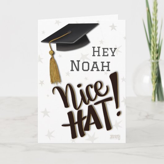 Carte Nice Casquette Funny Custom Inspirivity Graduity C (Devant)