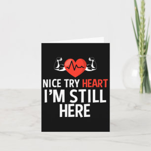 Carte Nice Essayer Coeur Je suis toujours ici Heart Dise