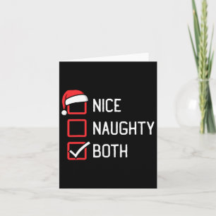 Carte Nice Liste de vilains deux Noël