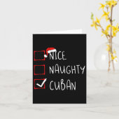 Carte Nice Naughty Cuba Noël Patrimoine Cuba Racines (Fleur jaune)