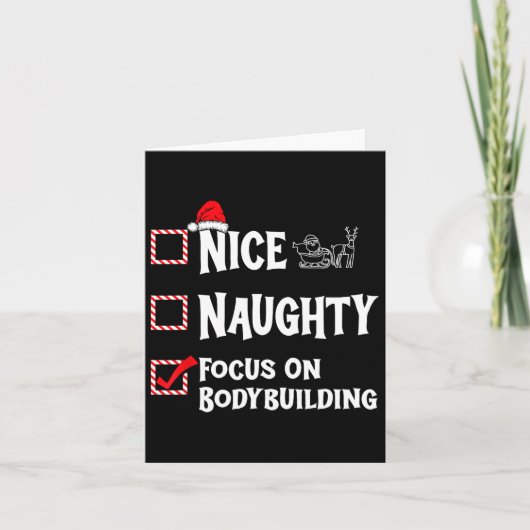 Carte Nice Naughty - Focus Sur La Construction Du Corps (Devant)