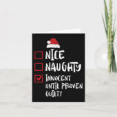 Carte Nice Naughty Innocent Jusqu'À La Culpabilité Prove (Devant)