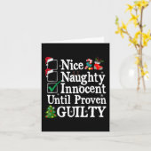 Carte Nice naughty innocent jusqu'à preuve de culpabilit (Fleur jaune)