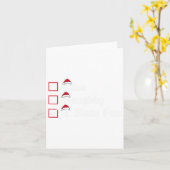 Carte Nice Naughty J'Ai Fun Noël (Fleur jaune)