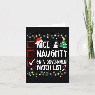 Carte Nice Naughty Sur Une Liste De Surveillance Du Gouv
