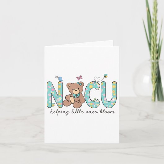 Carte Nicu Bear Spring Nicu Nurse Aider Les Petits Bl (Devant)