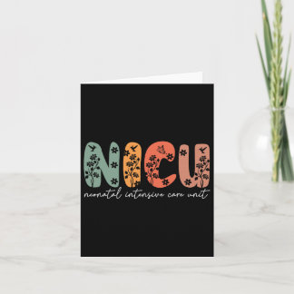 Carte Nicu Nurse Floral Nicu Boho Voiture néonatale inte